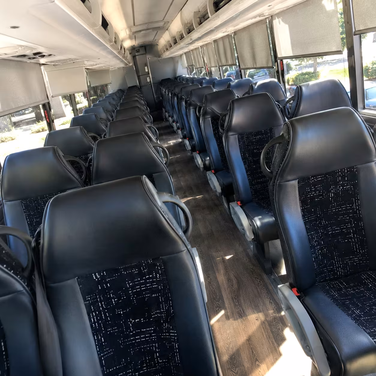 north port charter bus interior