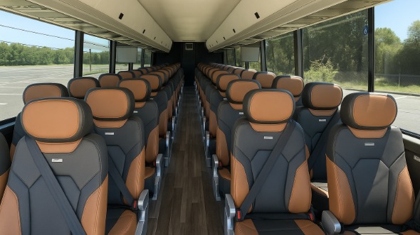 54 passenger charter bus interior north port
