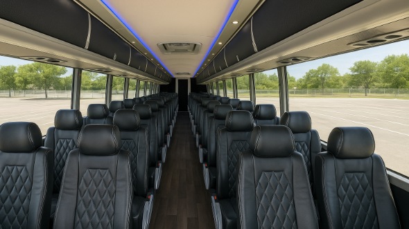 55 passenger charter bus interior north port