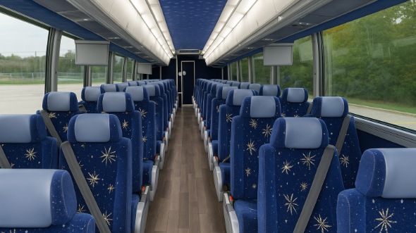 56 passenger charter bus interior north port
