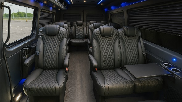 north port sprinter van with driver inside